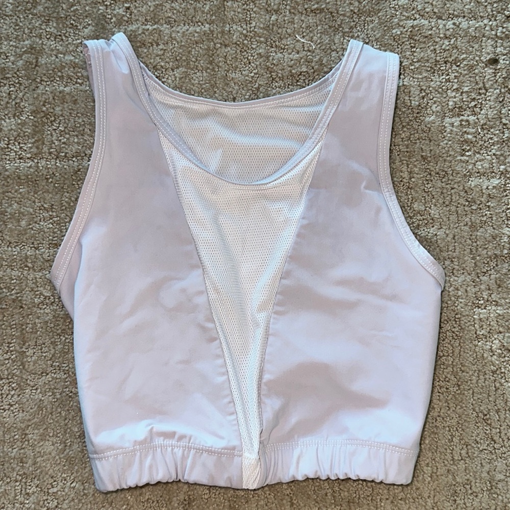 White workout bra top- XS